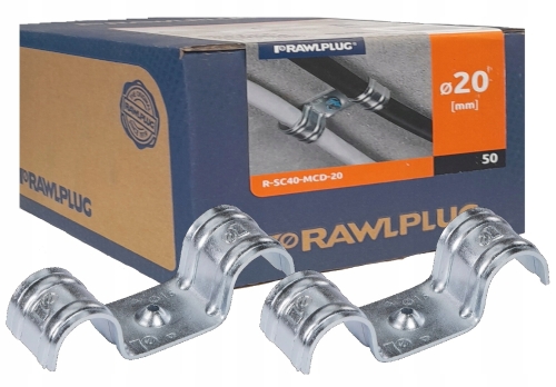 RAWLPLUG-Uchwyt-Stalowy-do-Kabli-Przewodow-podwojny-20mm-OC-50sz-PPOZ-SC40